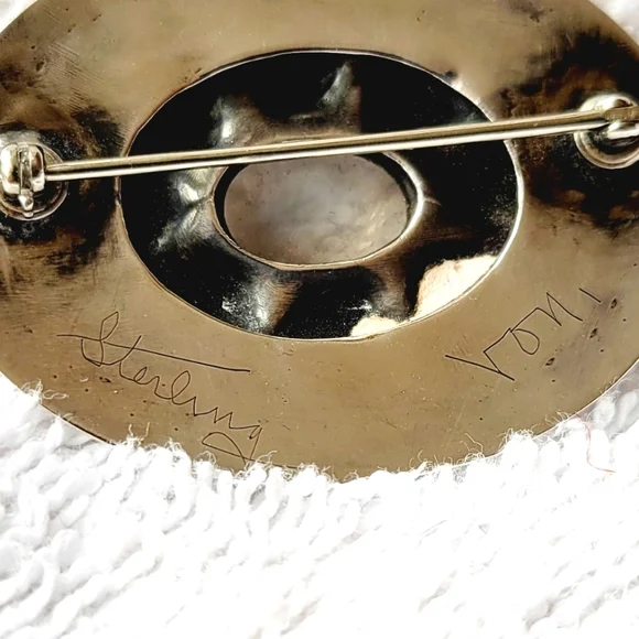 Midcentury Sterling Silver Brooch - Picture 3 of 6